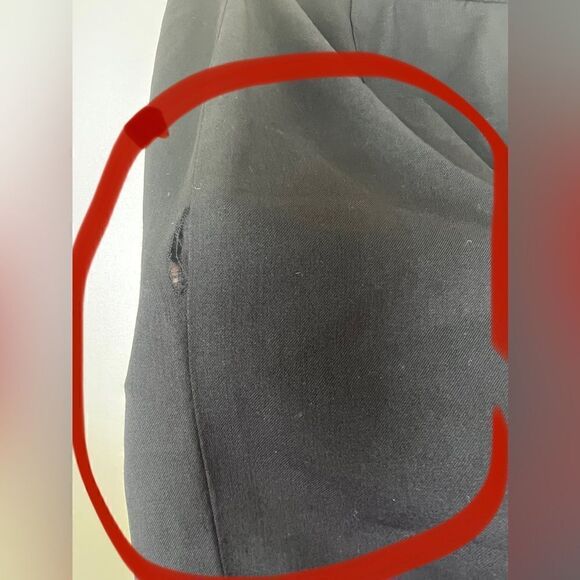 Burberry Navy Blue Vintage Burberry’s 100% Wool Academia Pencil Skirt Size 8 - Picture 11 of 12